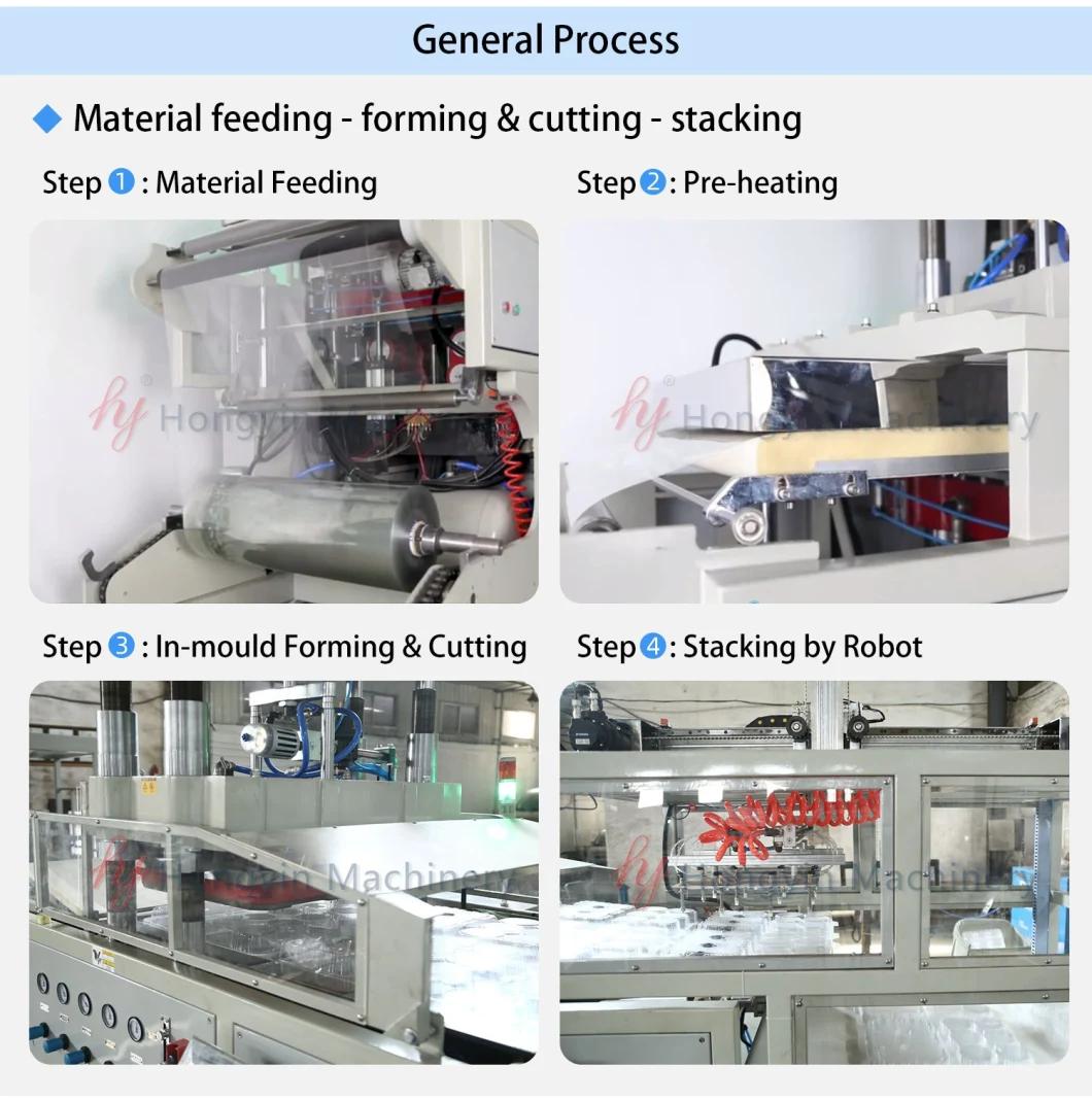 Automatic Heating Forming Cutting Stacking Plastic Blister Box Packaging Machine