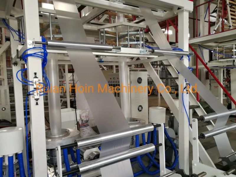 LDPE HDPE Two Rolls Film One Screw Film Blowing Machine