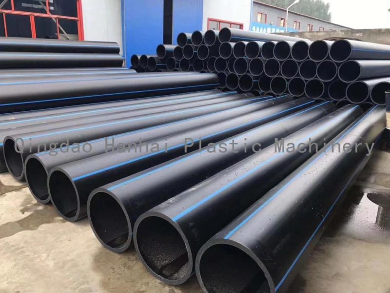 HDPE Water Plastic Electric Conduit Tube Single Screw Extruder Machinery