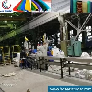 Double Output Spiral Reinforced PVC Hose Extrusion Machine Line