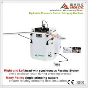Aluminum Windows Angle Crimping Machine with Many Points Single Cutter