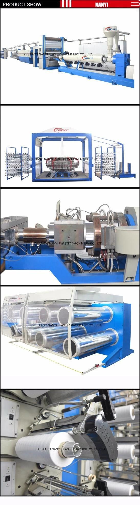 High Speed Computerized Plastic PE, Pet, PP Tape Flat Yarn Extruding Drawing Machine for PE, Pet, PP Woven Bag &Leno Mesh Bag&Jumbo Bag&Sunshade Net