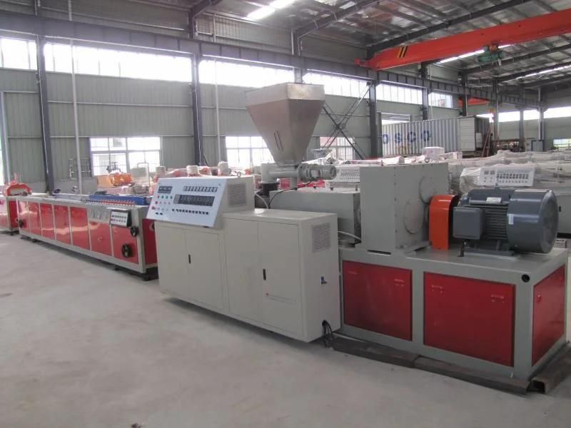 PVC Plastic Profile Ceiling Panel Production Equipment Conical Twin Screw Making Machine/ Single Screw Extrusion Line