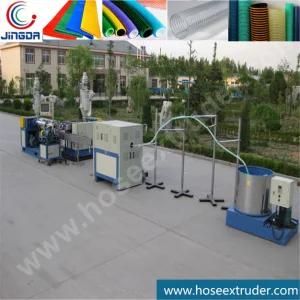 Rigid PVC Reinforced Spiral Suction Hose Extrusion Machine with Puller and Winder