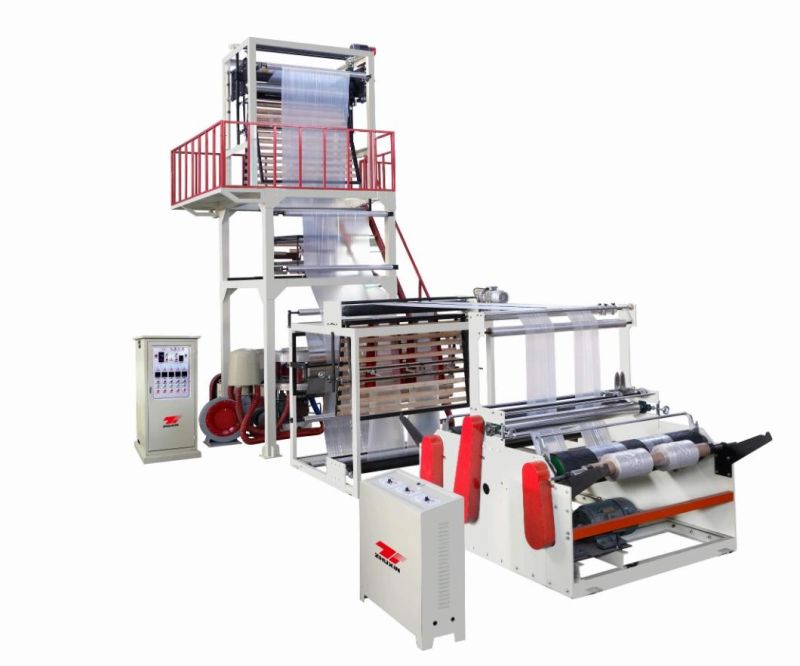 Plastic Film Blowing Machine Applicable  for  The  Materials  as  LDPE,   HDPE,   LLDPE