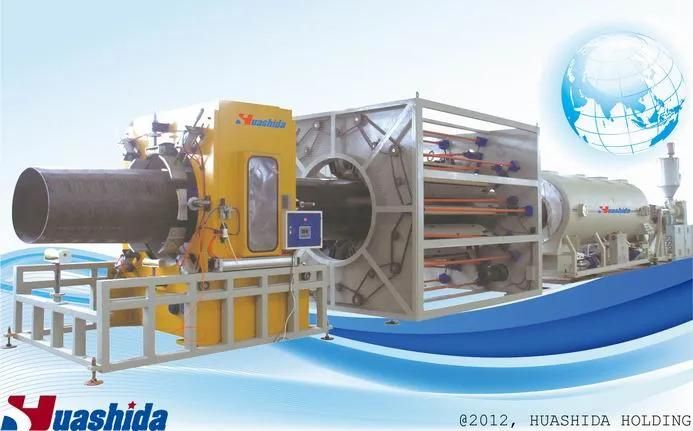 Plastic Extruder Pre-Insulating Outer PE Pipe Extrusion Line