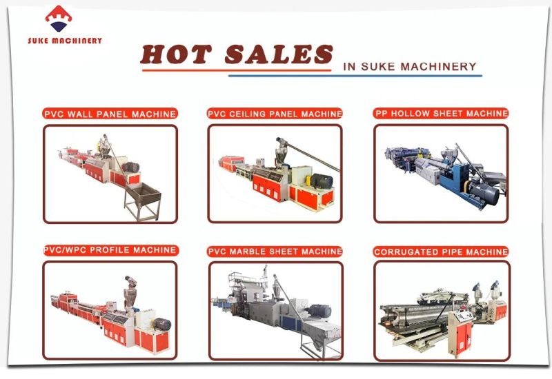 Suke Machinery Plastic UPVC Pipe Extrusion Production Machine Line (SJSZ65X132)