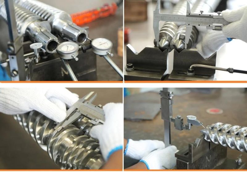 Screw and Barrel Screw Elements for Plastic Twin Screw Extruder Machine
