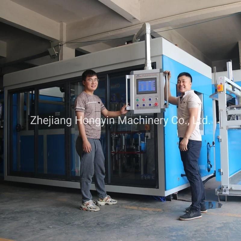 Automatic Plastic Disposable Tray/Box/Food Package Container Blister Forming Machine Full Automatic Plastic Egg Tray/Lids/ Hinged Box Vacuum Forming Machine