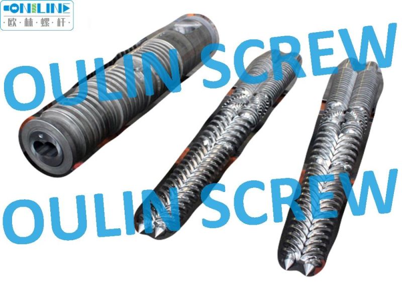 55/113 Twin Conical Screw Barrel for PVC Pipe, Sheet, Profile, Foaming