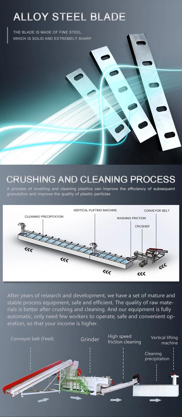 Waste Plastic / Garbage Washing and Recycling Equipment for Plastic Processing Plant