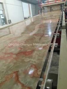 PVC Artificial Lmitation Decorative Marble Stone Sheet Extrusion Production Making Machine