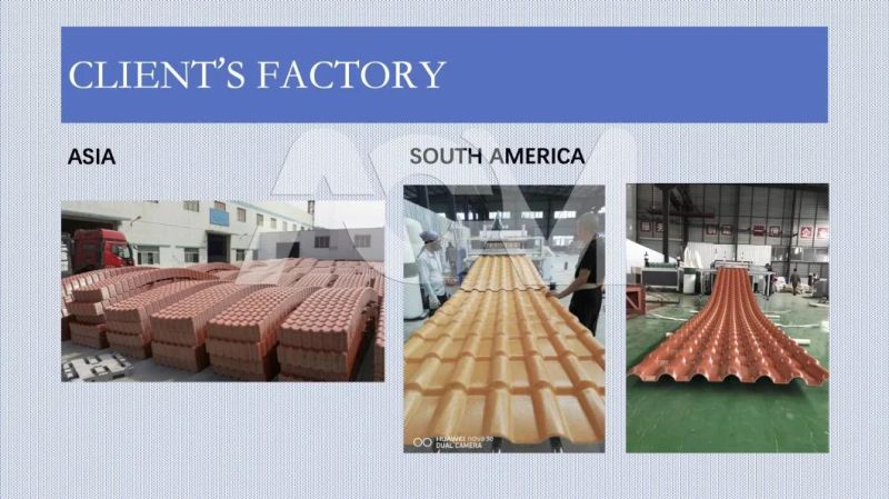 ASA U-PVC Colonial Glazed Corrugated Roof Tile Sheet Board Extrusion Machine