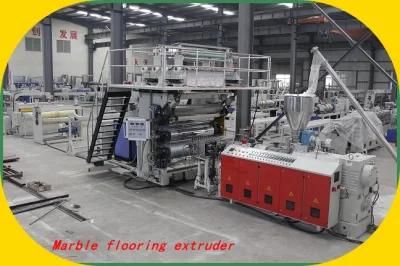 80/156 Conical PVC Marble Flooring Extrusion Line