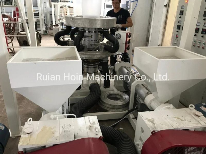 LDPE HDPE Double-Layer Co-Extrusion Rotary Machine Head Film Blowing Machine