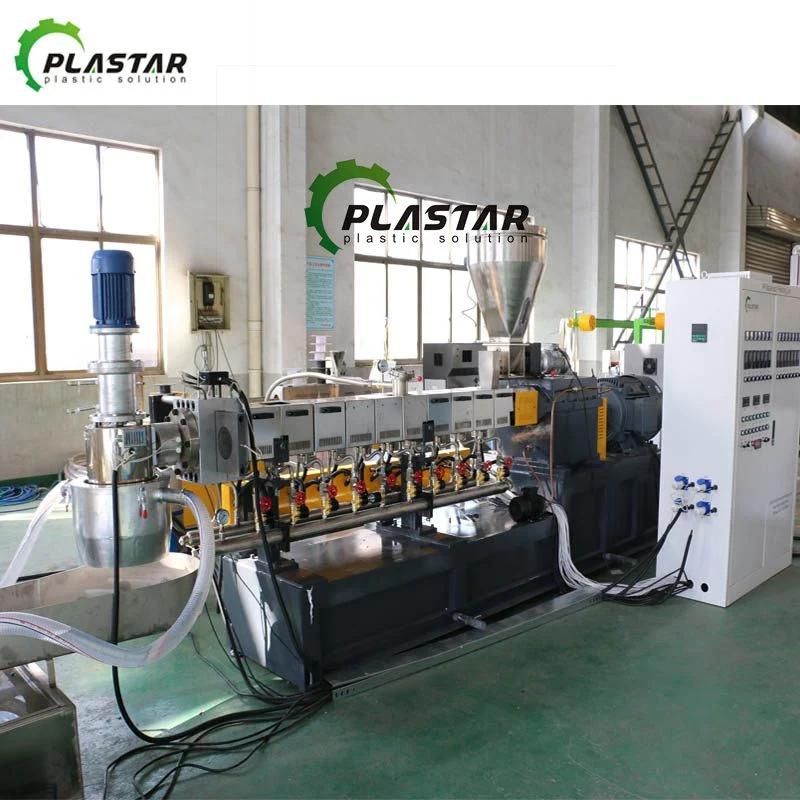 Pet PA ABS Parallel Twin Screw Plastic Granulation Line