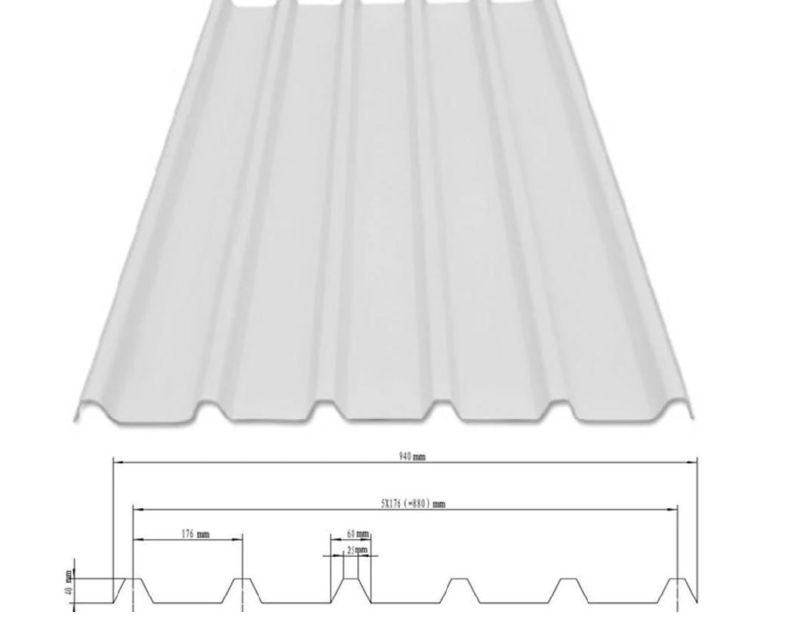 UPVC Roof Sheet T940 Plastic Roofing Panel Production Extrusion Line