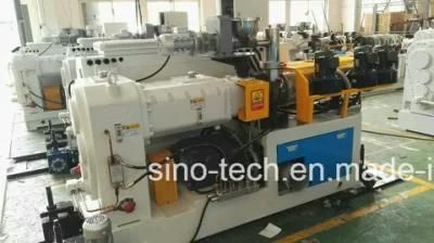 High Capacity PVC Conical Twin Screw Plastic Extruder for Pipe Profile Extrusion ...