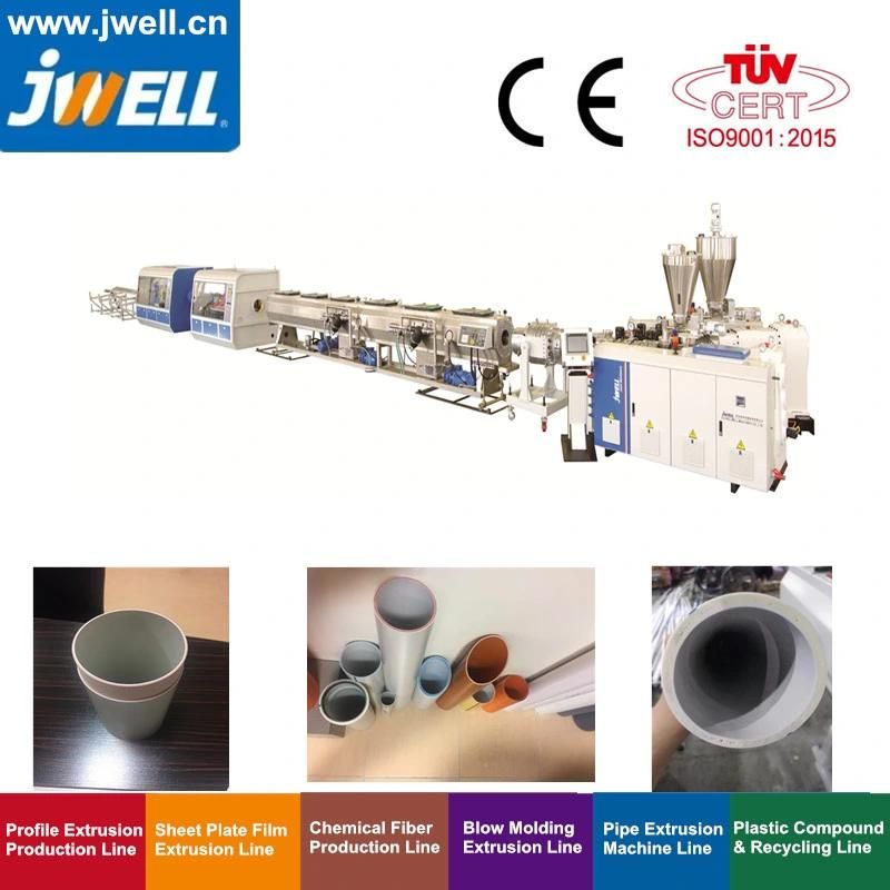 Jwell UPVC PVC PE HDPE PP PPR Pipe Extruder Machine Line for Drinking Water, Drainage, Sewage