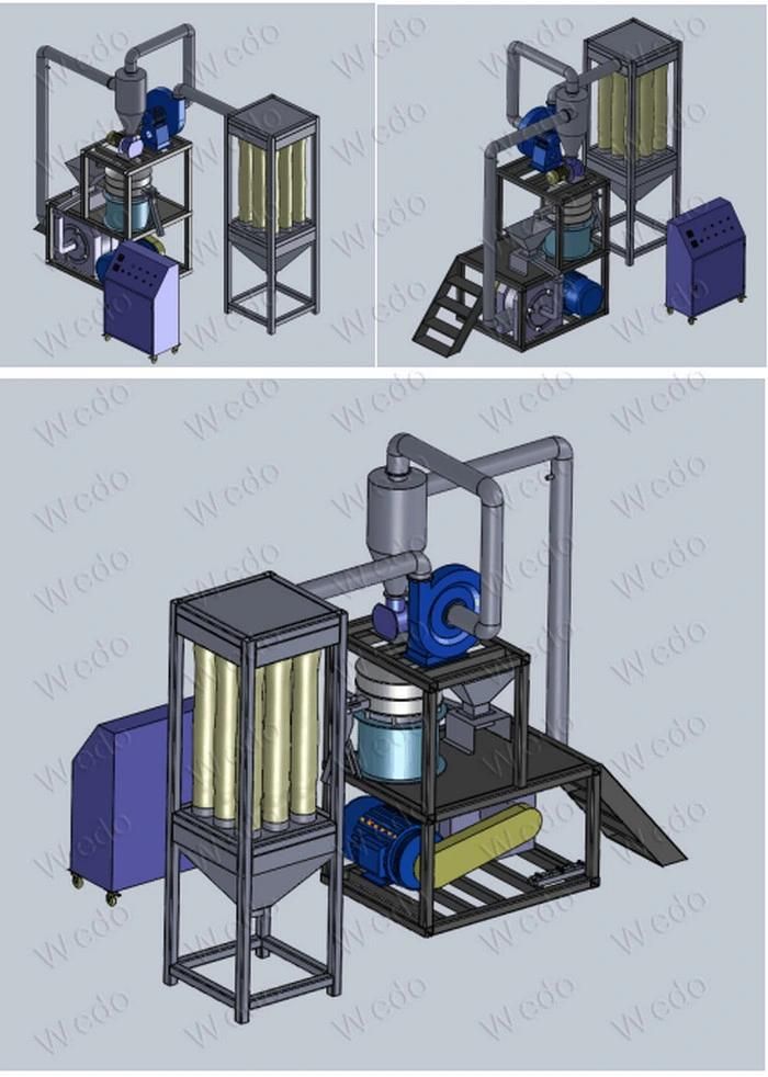 Plastic Pulverizing Machine/Plastic Pulverizer/PE PP PVC Pulverizer