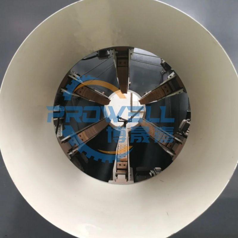 Plastic PVC HDPE Pipe Hauling Machine/Peek Rod Round Pipe Frequency Roller Haul off Machine