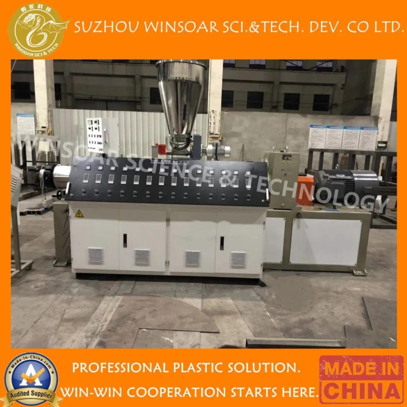 China Winsoar WPC Wall Panel, PVC Profile, PP/PE Wood Plastic Profile Extrusion Making Machine