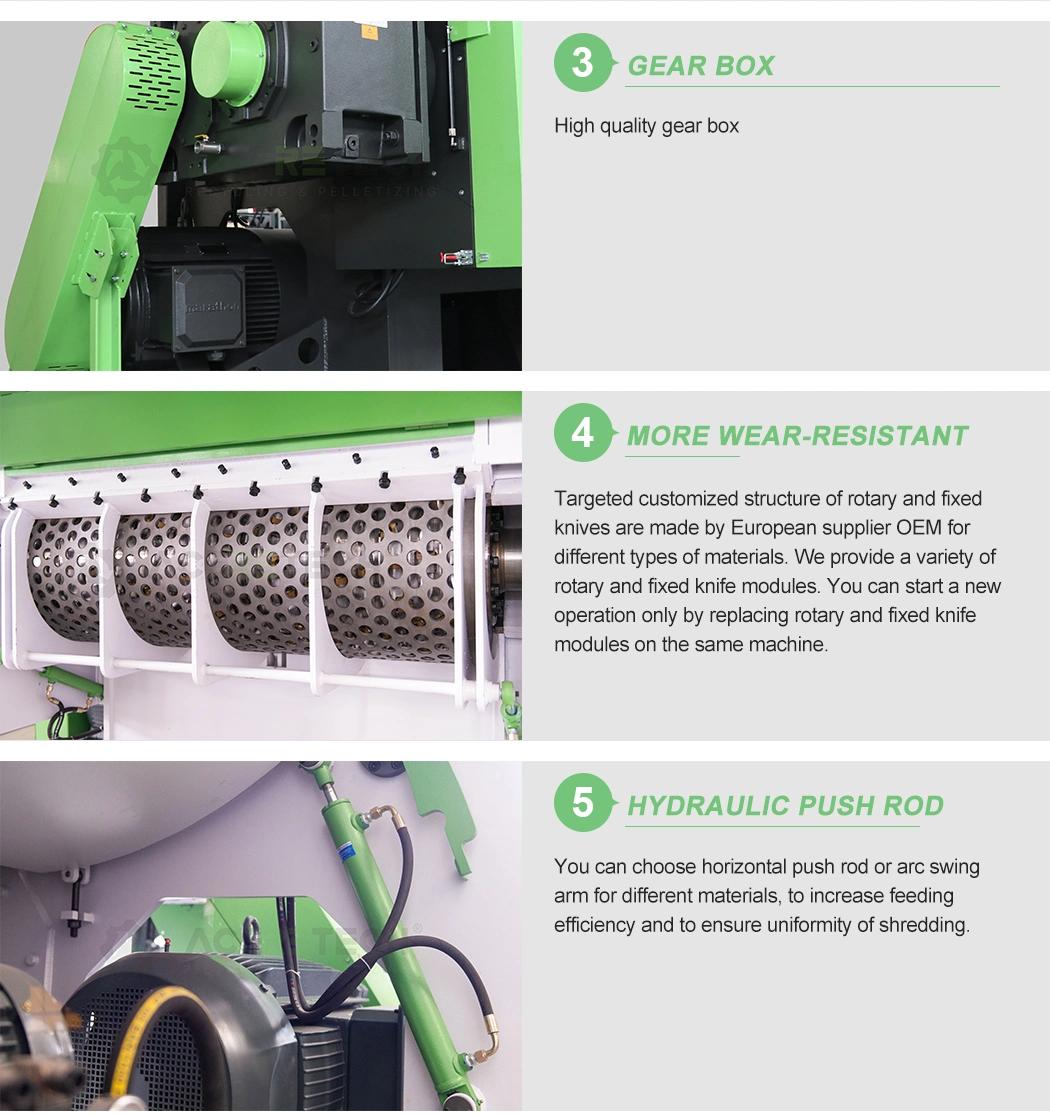 Aceretech China Products Tire Plastic Waste Shredder Machine