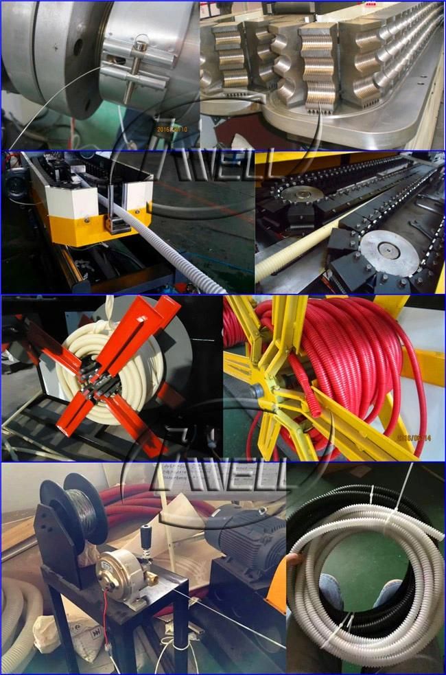 China Plastic Corrugated Pipe Machinery Manufacturers/Corrugated Pipe Making Machine