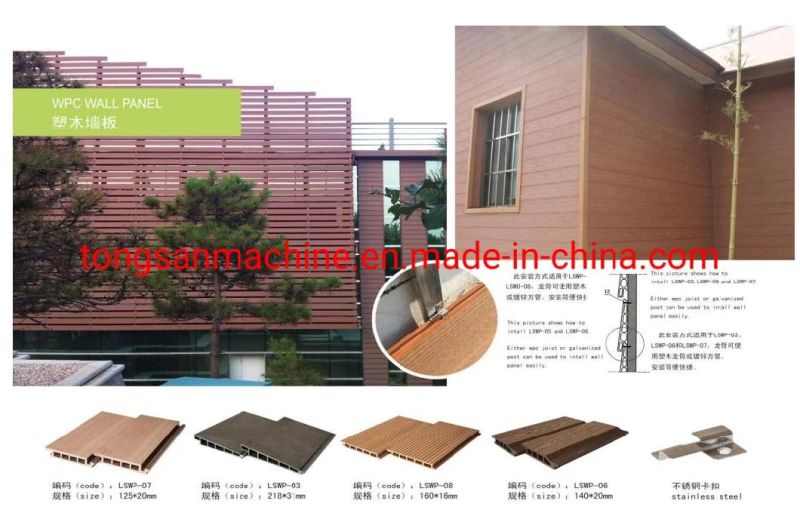 WPC Cladding Wall Panel Making Machine Co-Extrusion Design WPC Panel Making Machine