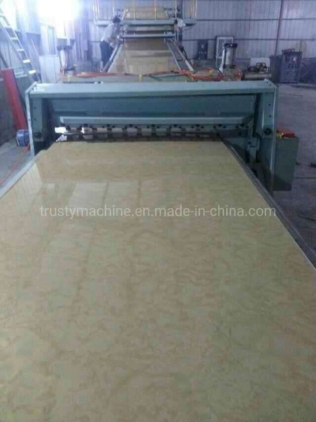 Spc Floor/PVC Imitation Marble Sheet Extrusion Extruder Extruding Line Make Making Machine