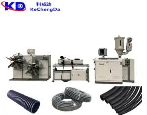 50-160mm Diameter PVC/ PE Single Wall Corrugated Pipe Machine for Making The Electric Wire ...