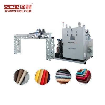 Environment High Efficient Solvent-Free Automatic PU Ultra Fiber Leather Coating Machine