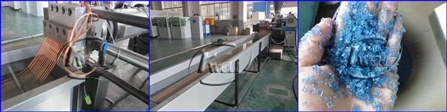 Three Stage PP/PE Plastic Film Granulating Machine/Triple Extruder Screw Pelletizing Line