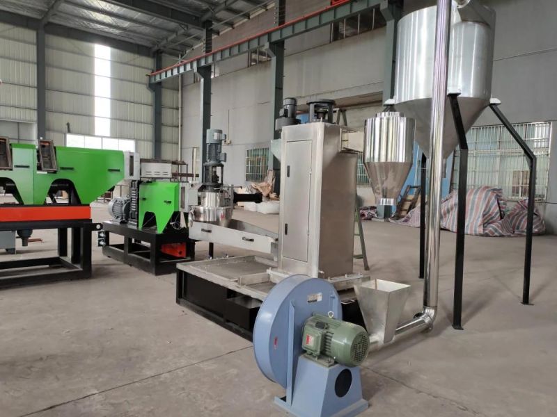 LDPE PP Film Waste Plastic Recycling Granulating Pelletizing Machine