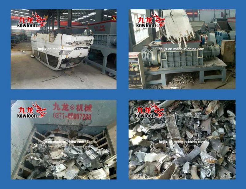 Energy Saving Industrial Scrap Metal Two Shaft Shredder