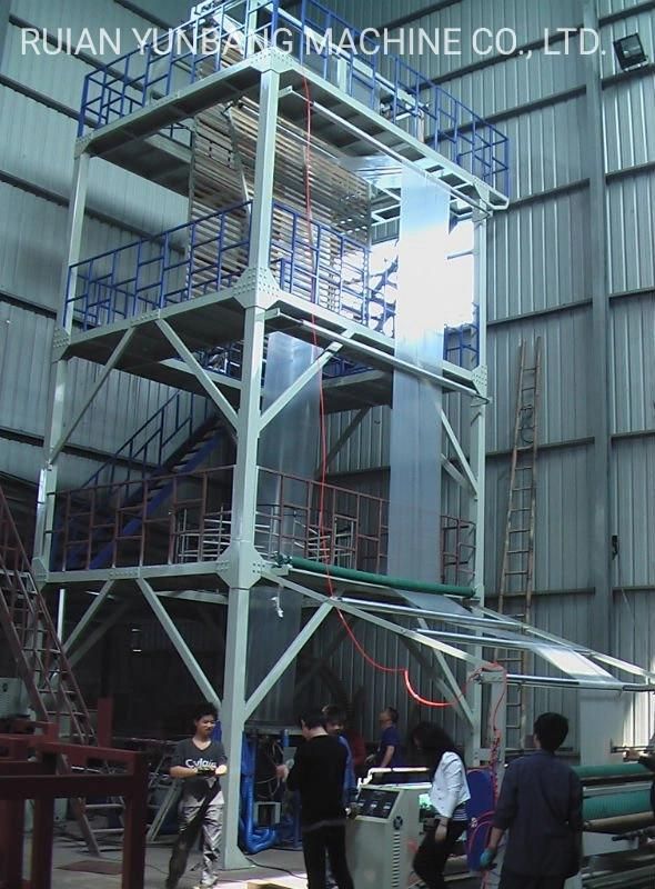 ABC Three Layers Co-Extrusion Biodegradable Polyethylene Agricultural Film Blowing Machine
