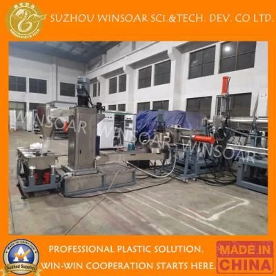 Plastic Washed Clean Dry PE HDPE Film Flakes Scraps Recycling Granulating Pelletizing Line