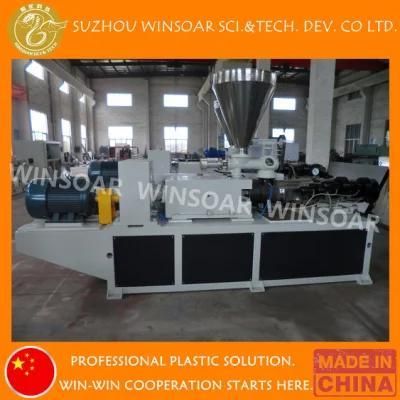 Conical Twin Screw Extrusion Production Machine for PVC Pipe Wall Panel Profile
