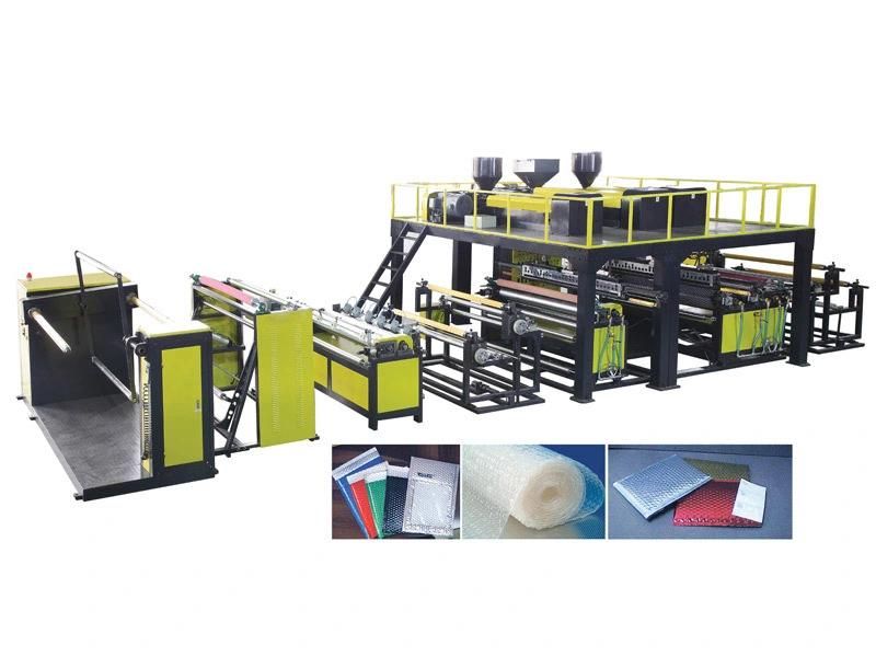 High Speed 5 Layers Co-Extrusion PE Air Bubble Film Machine