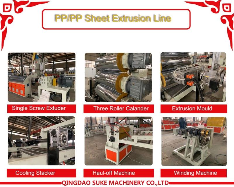 Plastic PVC/PE/PP/ABS/PMMA/Pet Sheet/Board/Plate Extrusion Making Plastic Machine Line Extruder