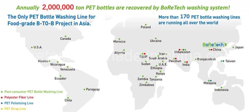 3000kg/H PET Bottle Recycling Production System