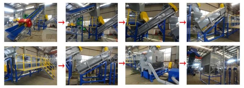 Recycled Plastic Washing Machine Equipment HDPE Bottle Recycling Machine