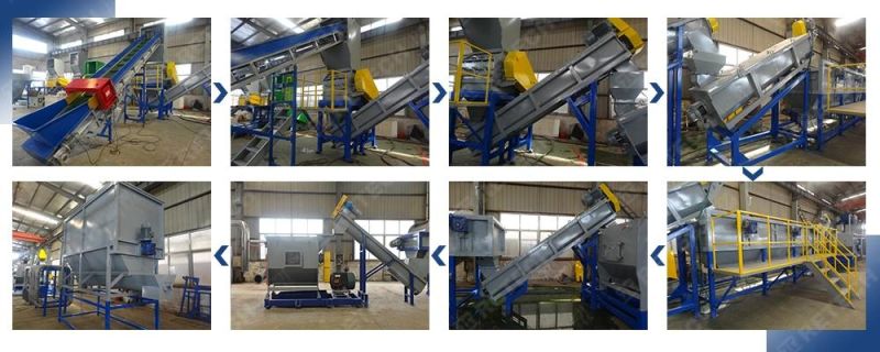 Recycling of Waste Plastic PP PE Film Crush Washing Line
