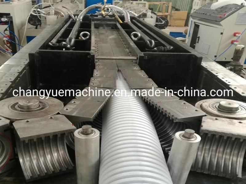 PP PE PA PVC Single Wall Corrugated Pipe Production Line / SWC Pipe Making Machine