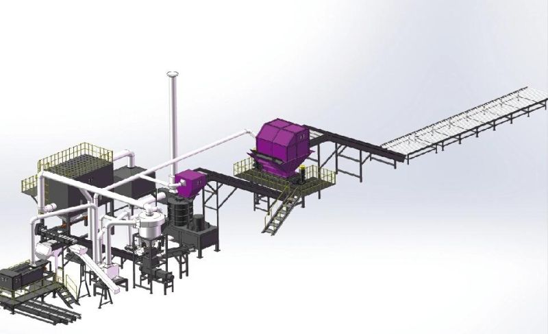 Chinese Factory Refrigerator Crushing Recycling Line