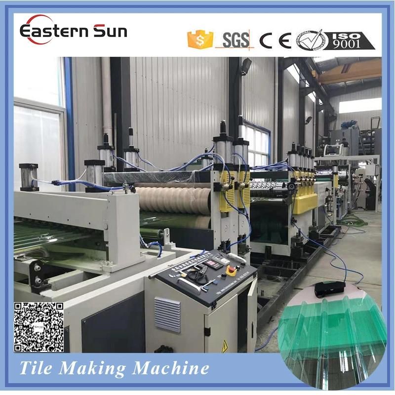 Plastic PVC Pet Tile Roof Roll Forming Extruding Machine