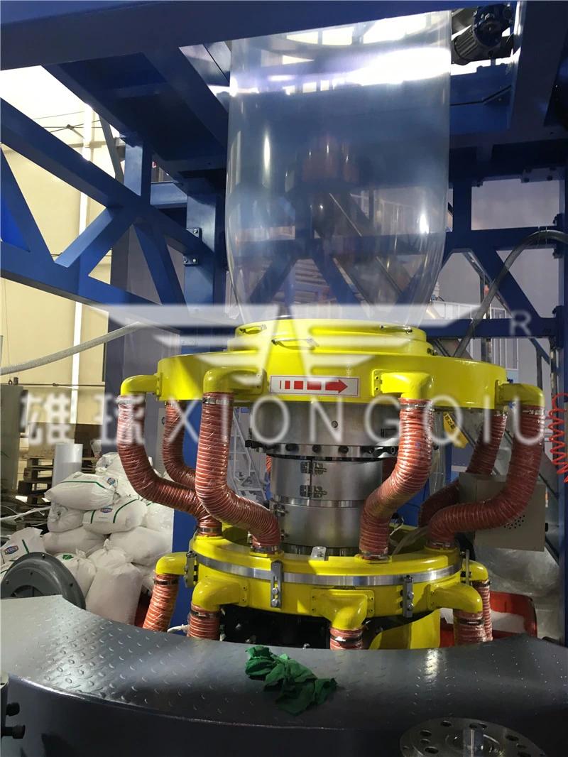 1700mm PE ABC 3 Layers Co-Extrusion Film Blowing Machine with Back to Back Automatic Winder and Weighter Controller