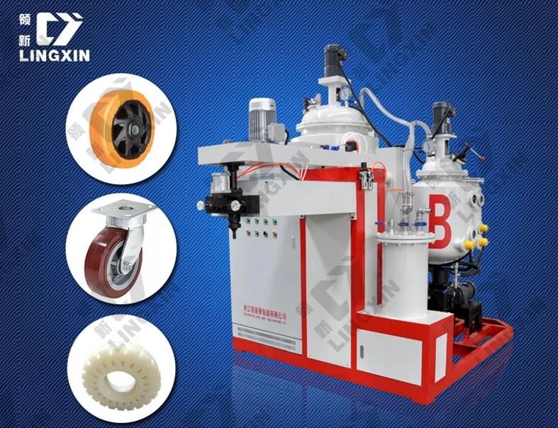 Lingxin Brand Professional PU Wheel Making Machine /PU Wheel Casting Machine /Polyurethane Wheel Pouring Making Machine