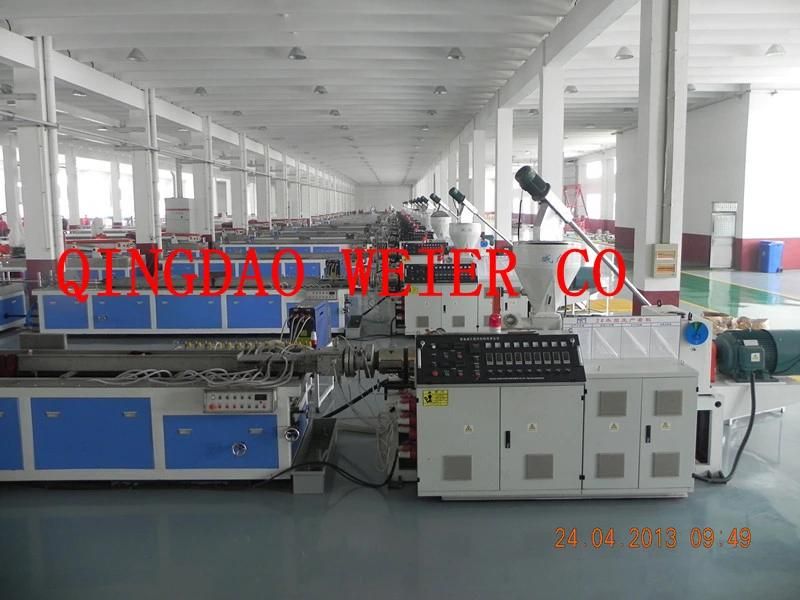 High Output of WPC Decking Profile Extruder Machinery