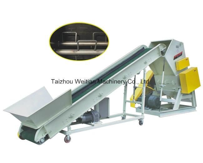 Waste Material Strong/Powerful Plastic Rubber Pet Cola Bottle PP PE Film Woven Bags Waste Cloth Wooden Wood Crusher Bucket Grinder Grinding Recycling Machine